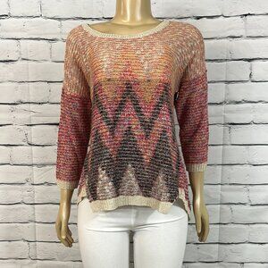 NWT Cotton Country Sweater Womens Round Neck Tight Knit Long Sleeve Lightweight